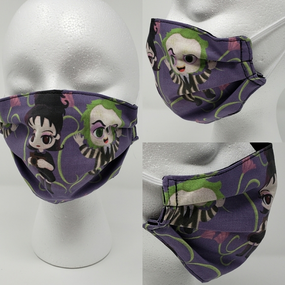 Hand Crafted Accessories - New Beetlejuice handmade face mask